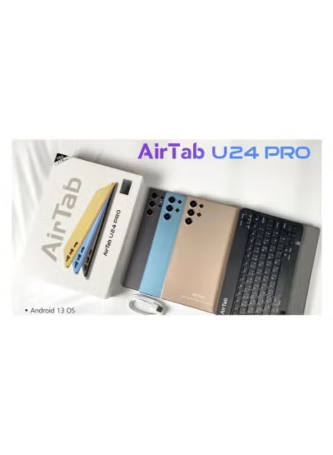 AIR TAB 10.1-Inch U24 PRO Android 13 Tablet, 16GB RAM + 1TB Storage, WiFi + 4G LTE Dual SIM, Quad Core Processor, HD Display, Keyboard & Stylus Pen Included, Long Battery Life, Gold - Image 5